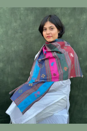 BUTA BUTI Printed Cotton Scarf