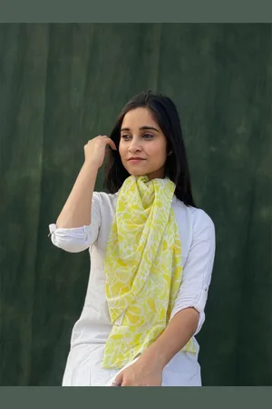 BUTA BUTI Floral Printed Cotton Scarves