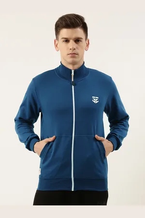 Sports52 Men Blue Lightweight Training or Gym Dry-Fit Sporty Jacket