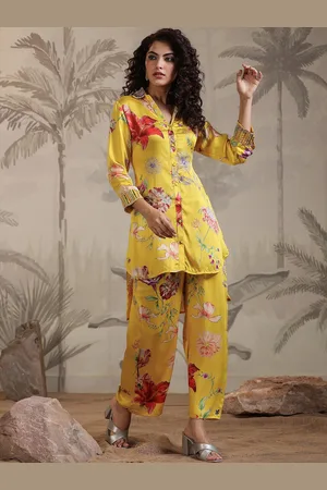 SCAKHI Floral Printed Co-Ord Set