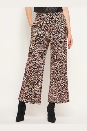 MADAME Women Animal Printed Parallel Trouser
