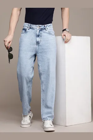 French Connection Men Pure Cotton Loose Fit Heavy Fade Mid-Rise Jeans