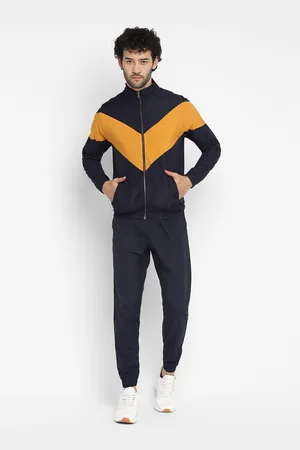 Yuuki Colorblocked Mock Collar Mid Rise Tracksuit