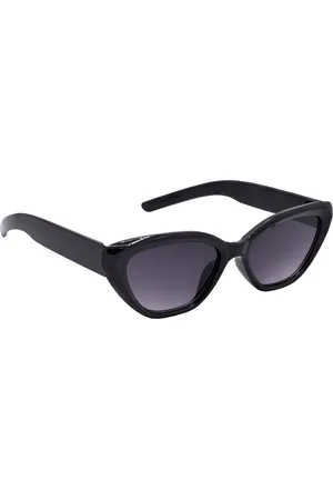 Hrinkar Women Cateye Sunglasses With UV Protected Lens HRS592-BK-GRY