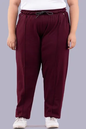 Cupid Women Plus Size High-Rise Track Pants