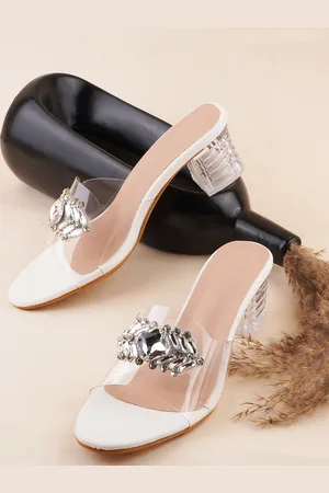 TRY ME Embellished Party Block Heels