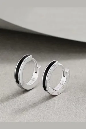 Sale Sterling Silver Polished Beaded Hoop Earrings, 3mm Thickness, Size 24  X22 | Hoops Earrings Wide - Yahoo Shopping