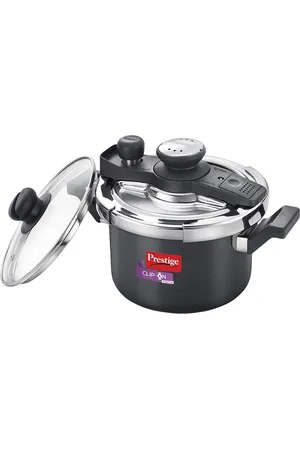 Prestige Clip-on Mini Svachh Black Pressure Cooker With Glass Lid - 3 L