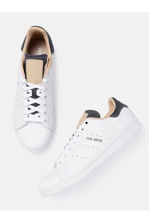 Amazon.com | adidas Originals Men's Stan Smith Sneaker, White/White/Blue  Dawn, 6 | Fashion Sneakers