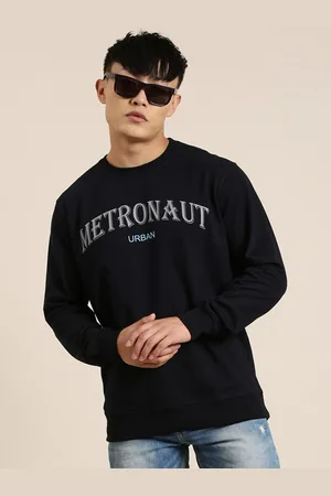 Metronaut Men Typography Printed Pullover Sweatshirt