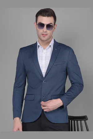 Crimsoune Club Notched Lapel Single Breasted Blazers