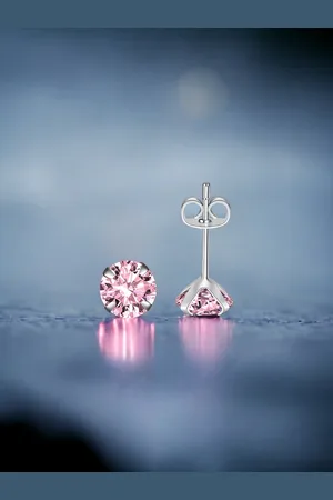 Designs & You Silver-Plated Cubic Zirconia Contemporary Studs Earrings