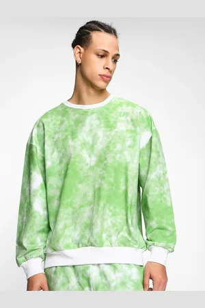 Bewakoof Tie & Dye Oversized Fleece Pullover Sweatshirt