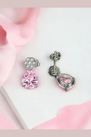 Designs & You Silver Plated Contemporary Stud Earrings