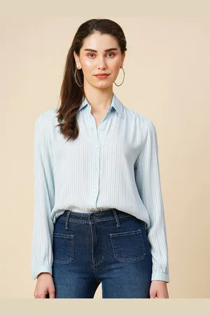 Chemistry Vertical Striped Shirt Style Top