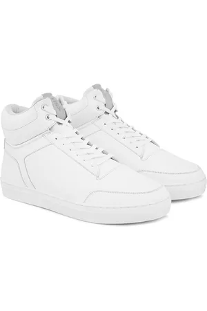 HRX Men White Mid-Top Lightweight Sneakers