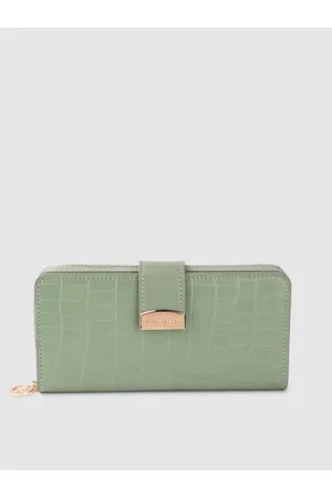 Lino Perros Women Croc Textured Two Fold Wallet
