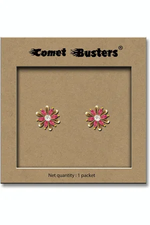 Comet Busters Non Piercing Self Adhesive Stick Ons Stud Earrings