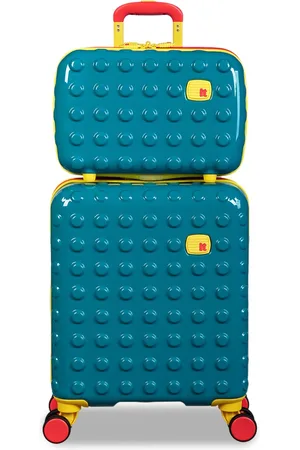 IT Luggage Kids Bobble Bloc Textured Hard-Sided Lightweight Cabin Trolley Bag