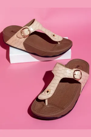 Inc 5 Textured Buckle Detail Comfort Heels
