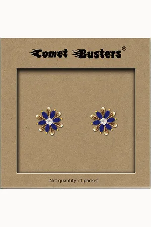 Comet Busters Non Piercing Self Adhesive Stick Ons Stud Earrings