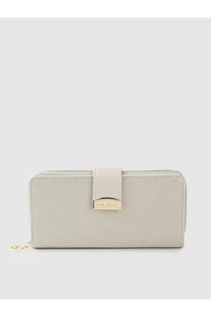 Lino Perros Women Croc Textured Two Fold Wallet