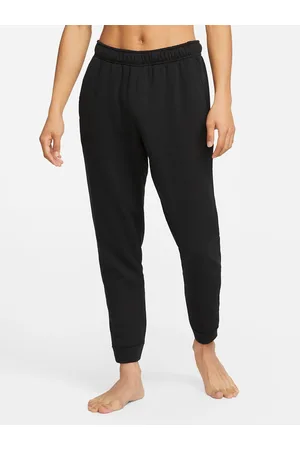 NIKE Dri-FIT Solid Women Black Track Pants