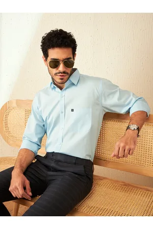 DENNISON Smart Spread Collar Cotton Formal Shirt