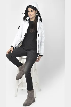 Crimsoune Club Women White Padded Jacket