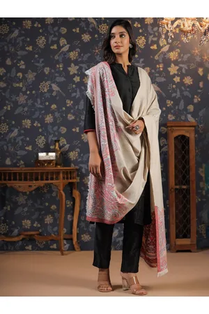 House of Pataudi Paisley Woven Design Shawl