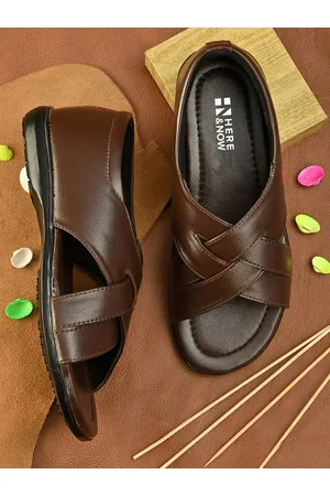 HERE&NOW Textured Shoe-Style Sandals