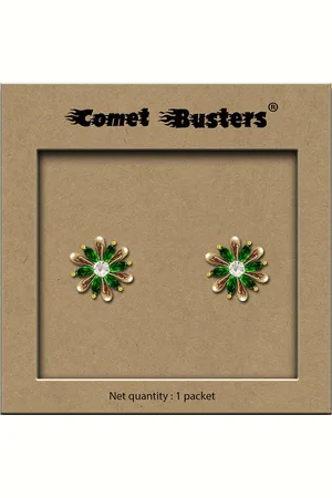 Comet Busters Floral Non Piercing Ear Stickers