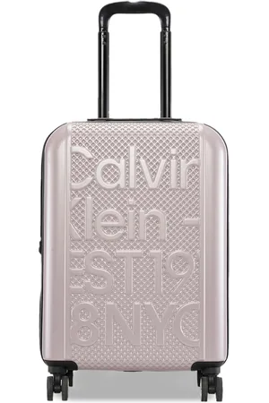 Calvin Klein EST. IN NYC Textured Hard-Sided Cabin Trolley Suitcase-50L