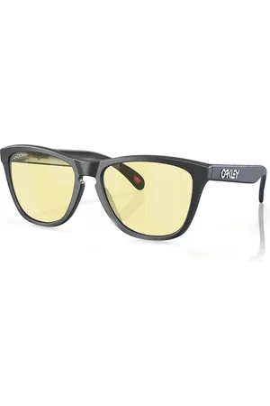 Oakley Men UV Protected Yellow Lens Square Sunglasses - 0OO90139013L455