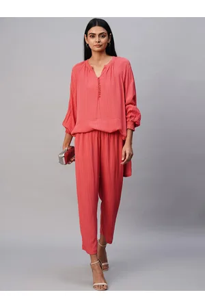 Chemistry Mandarin Collar Regular Kurta With Trousers