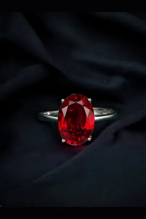 Designs & You Silver-Plated Cubic Zirconia-Studded Adjustable Finger Ring