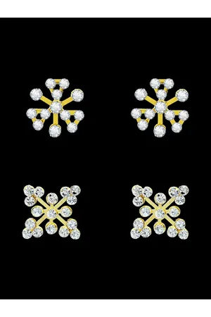 Comet Busters Set Of 2 Floral Non Piercing Ear Stickers