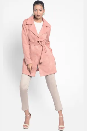 Crimsoune Club Notched Lapel Longline Overcoat With Belt