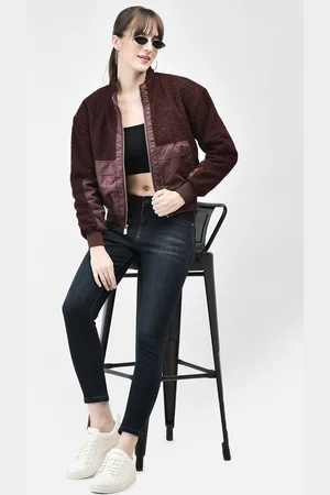 Crimsoune Club Colourblocked Stand Collar Tailored Jacket