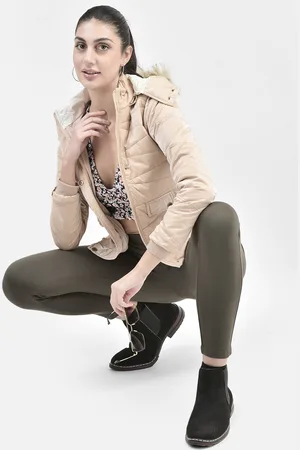 Crimsoune Club Hooded Parka Jacket With Faux Fur Trim