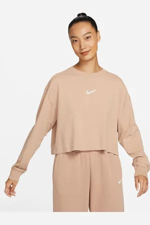 Nike Women Sportswear Swoosh Pure Cotton Crop Top