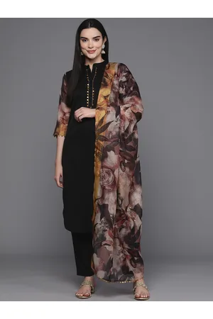 Ahalyaa Women Regular Sequinned Kurta with Trousers & With Dupatta
