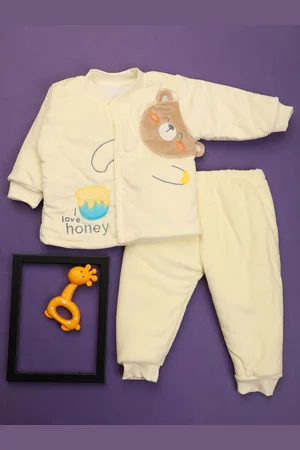 V-Mart Infants Kids Conversational Printed Pure Cotton Top With Trousers