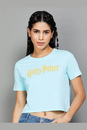 Lifestyle Harry Potter Printed Pure Cotton Crop T-shirt