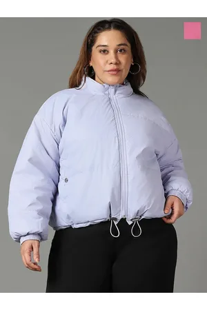 Bewakoof Mock Collar Reversible Oversized Puffer Jacket
