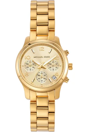 Michael Kors Women Runway Analogue Watch MK7326-Gold