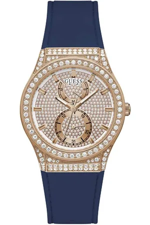 Guess Women Embellished Dial & Straps Analogue Watch GW0439L4