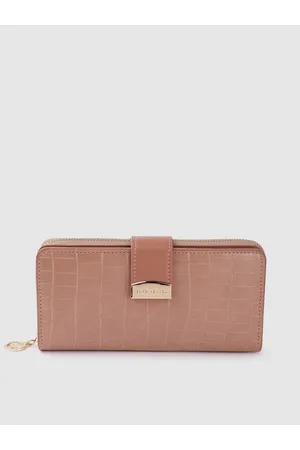 Lino Perros Women Croc Textured Two Fold Wallet