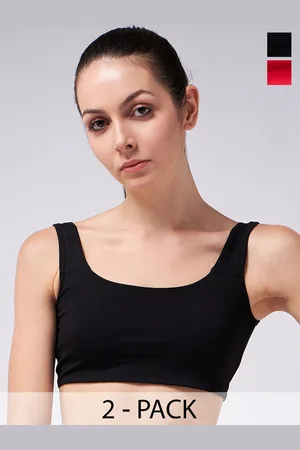 Color Capital Pack Of 2 Cotton Crop Fitted Top