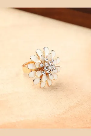 Anouk Gold-Plated Stone-Studded Finger Ring